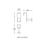 Toilet Roll Holder, Self-adhesive, White, Stick Collection