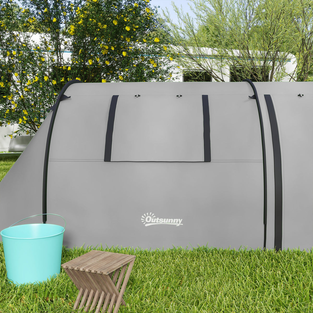 3-4 Man Tunnel Tent, 3000mm Waterproof, Large Family