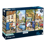 4 X 500 Piece - Village Life 500 Piece Jigsaw Puzzle - Multi Pack