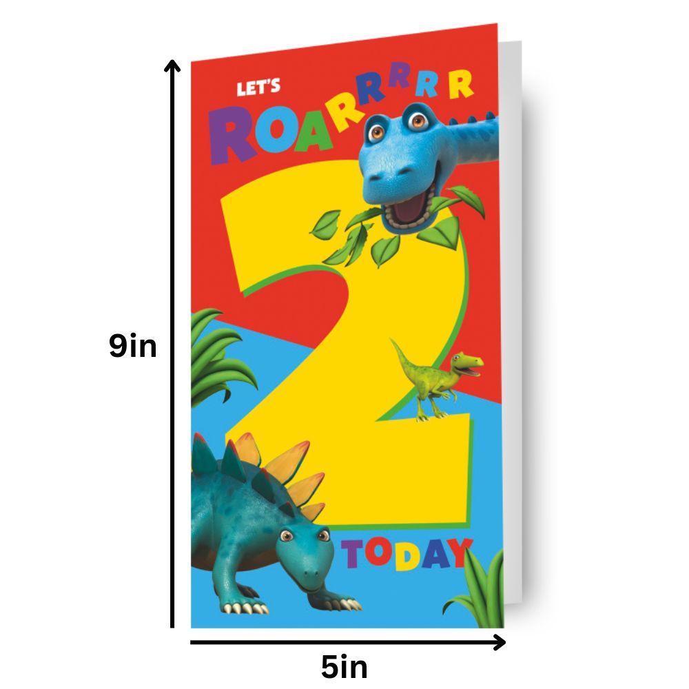 Age 2 Sticker Birthday Card Official Product