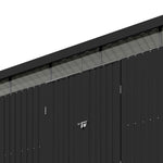 Breeins 12.86 × 10.07 Ft Metal Garden Storage Shed Skylight Roof Shed Spacious Garden Storage Solution & Lockable Door