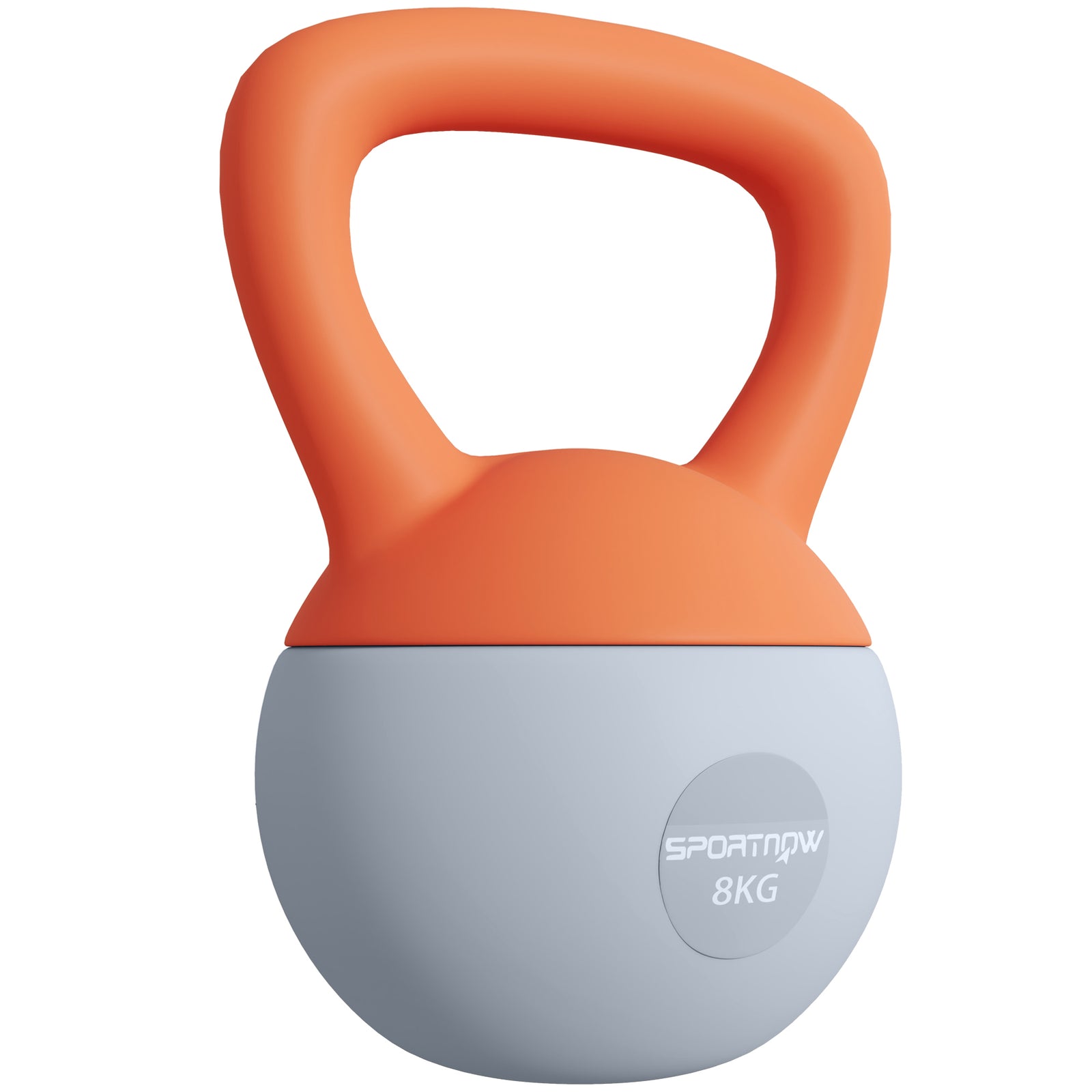 Soft Kettlebell, With Non-slip Handle,for Home Gym Strength | 8kg | Orange