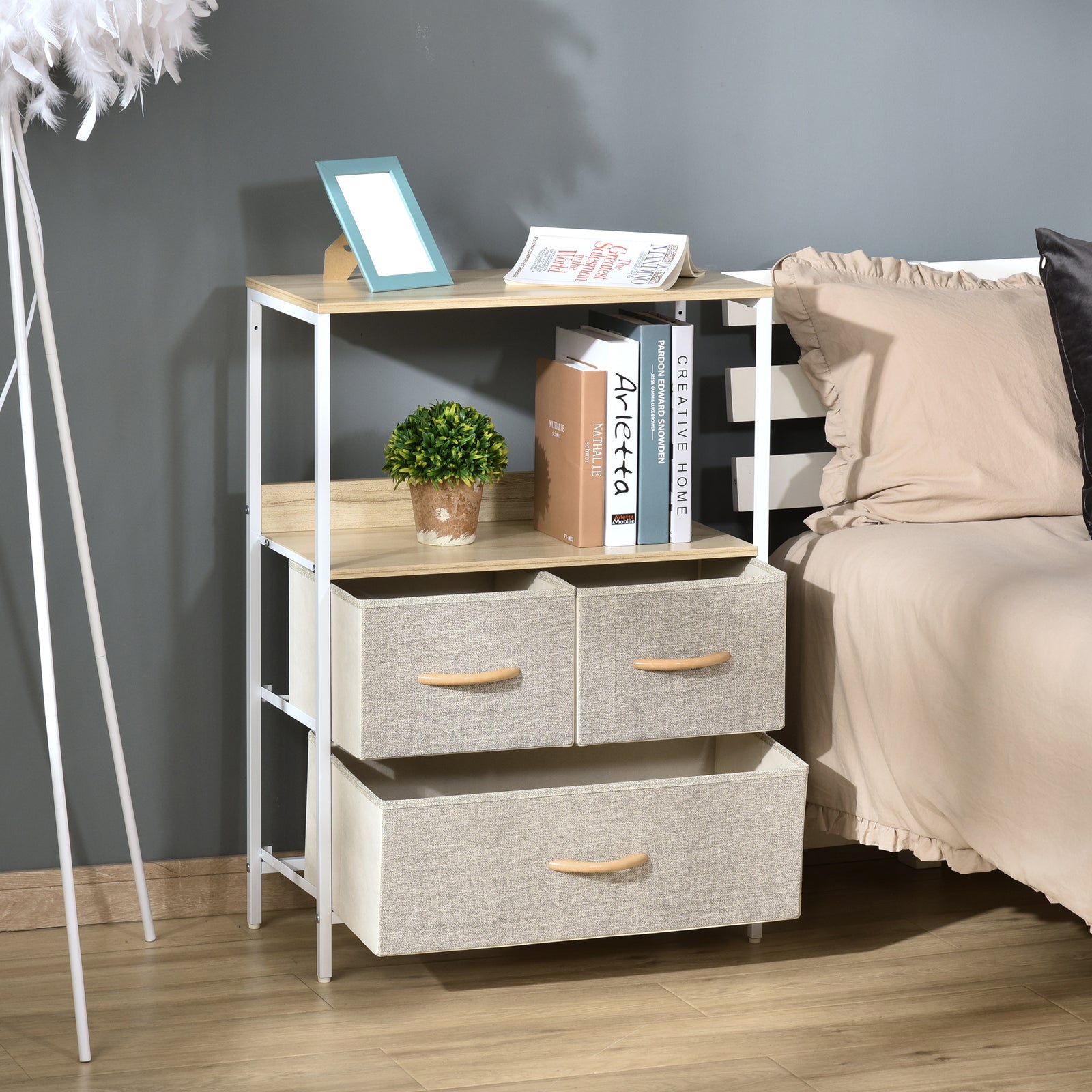 3/4 Drawer Storage Chest Unit Home Shelves Living Bedroom | Medium