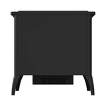 Freestanding Electric Fireplace Heater,1000w/2000w Portable Space Heater With Realistic Flame, Adjustable Brightness & Overheat Protection