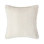 Cotton Rajput Ribbed Cushion Cover | 45cm x 45cm | Natural