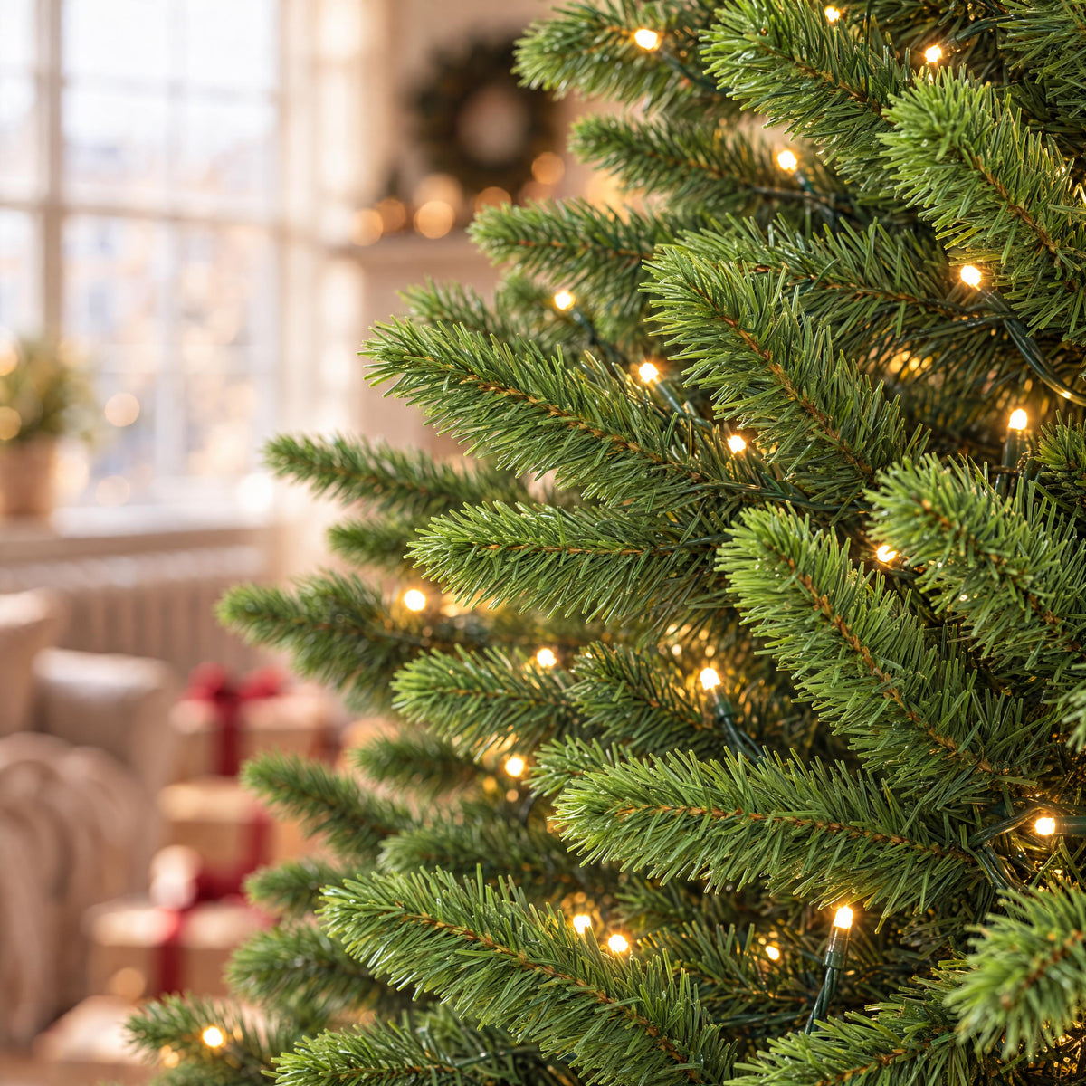 Artemis Home Silvenholt Pre-lit Pe/pvc Artificial Christmas Tree - Warm White & Multicolour Leds