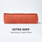 Cotton Dining Chair Booster Cushion | 40cm x 40cm | Terracotta