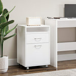 60cm Storage Cabinet With Drawers And Open Shelf,white | One Size | White