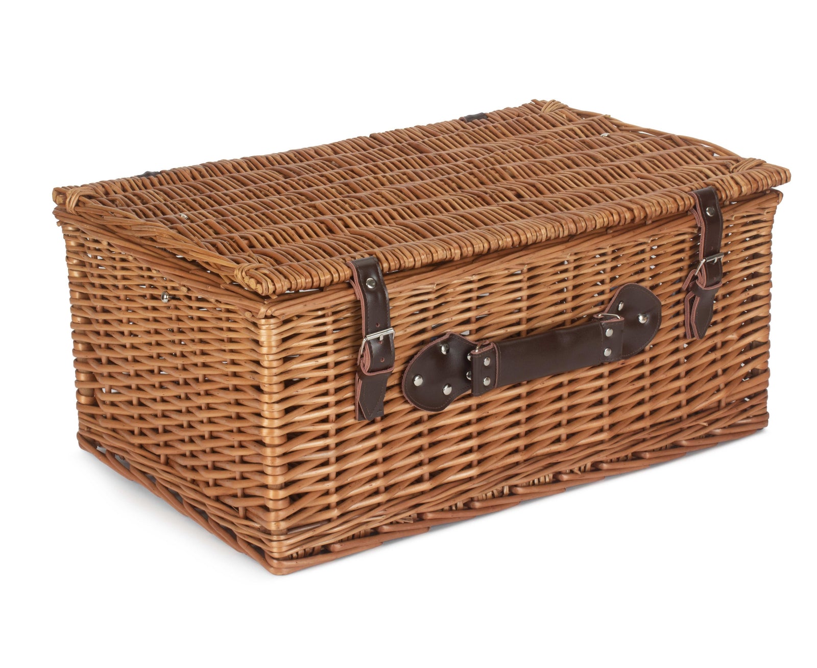 Wicker 56cm Double Steamed Picnic Basket | Brown