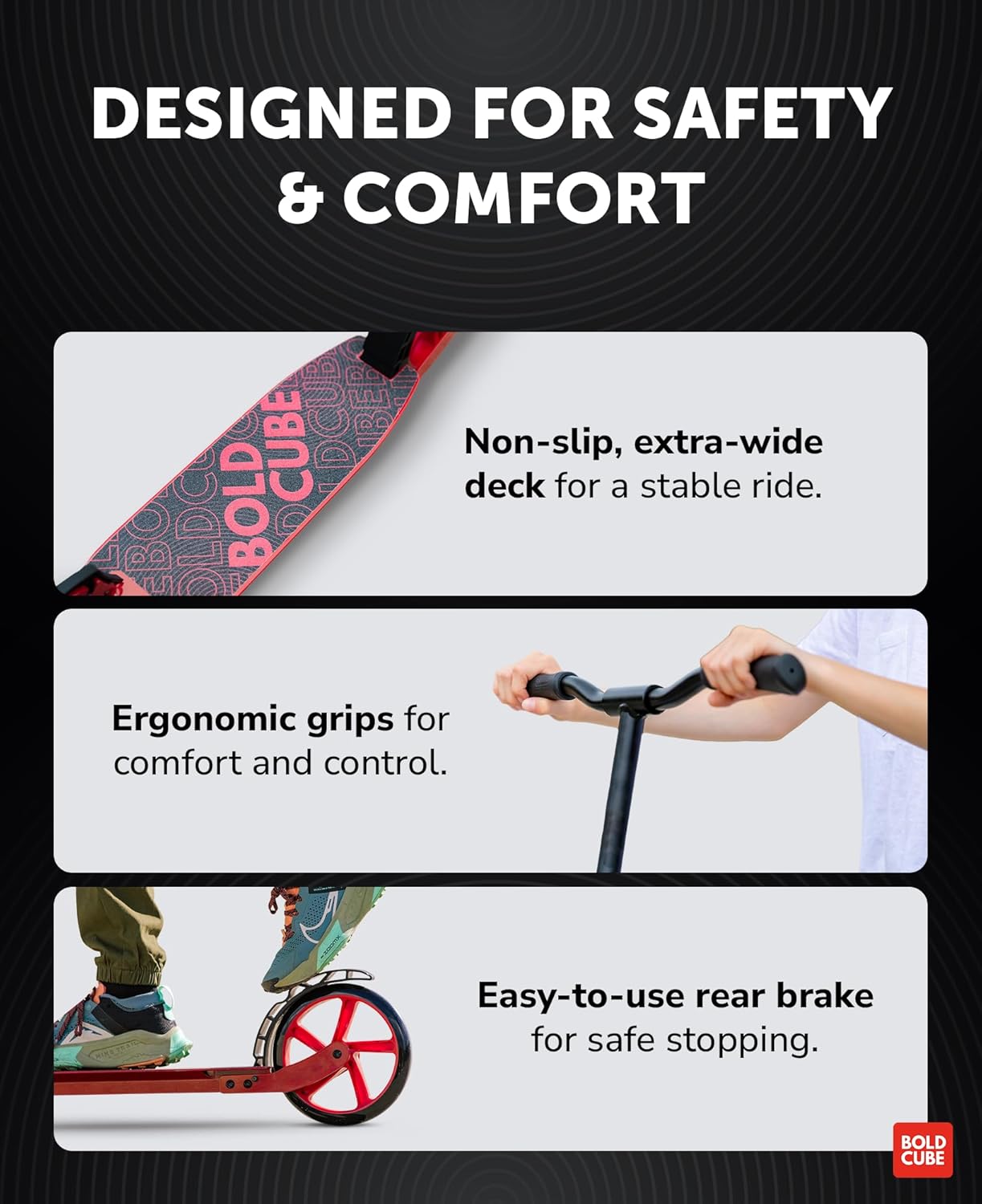 Big 2 Wheel Scooter | Charcoal