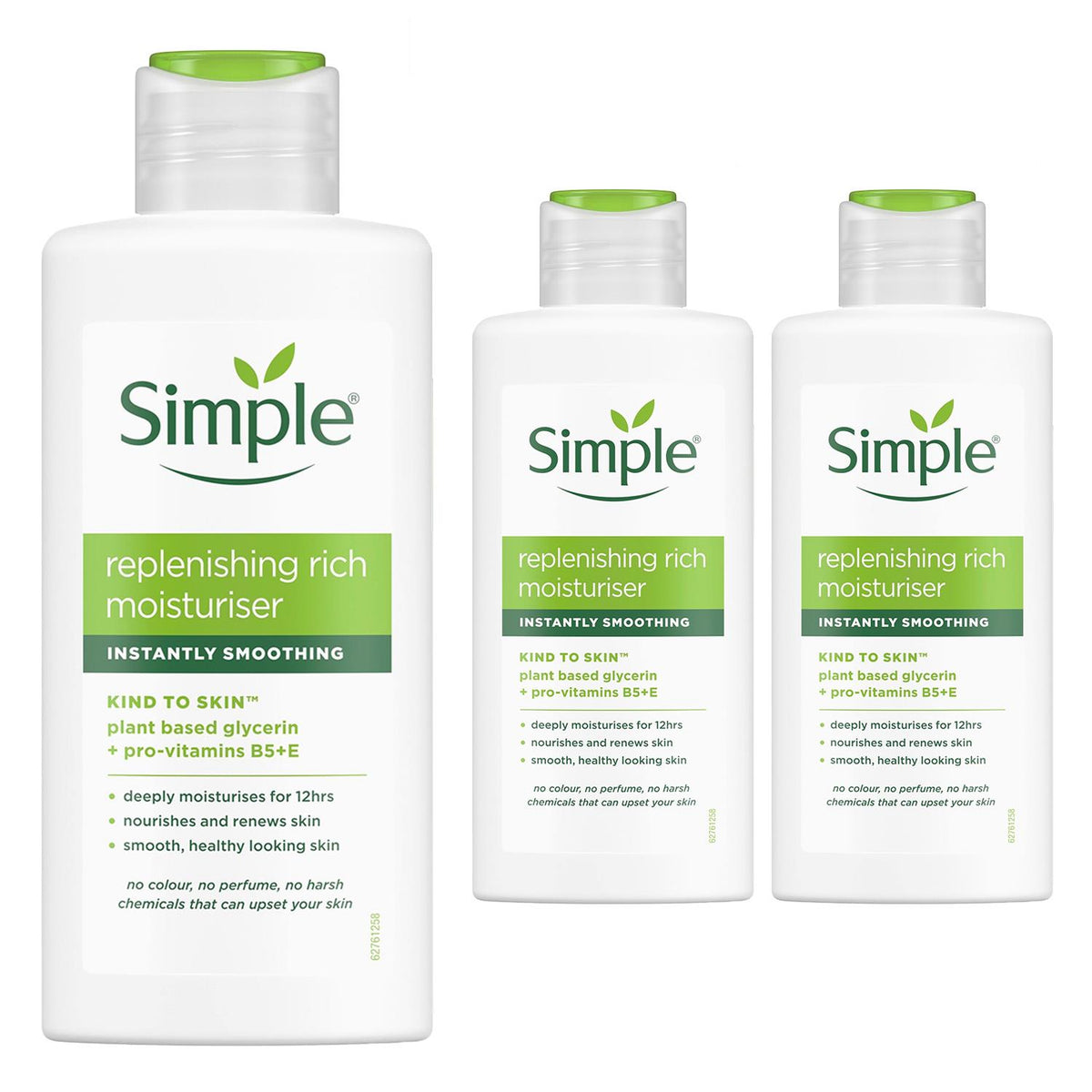 3x Kind To Skin 12h Moisturisation Replenishing Rich Moisturiser,125ml | Set of 3
