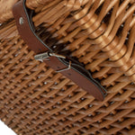 Wicker Double Steamed Vintner Storage Picnic Basket | Large | Brown