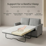Ramy Corduroy Sofa Bed 2 Seater | Grey