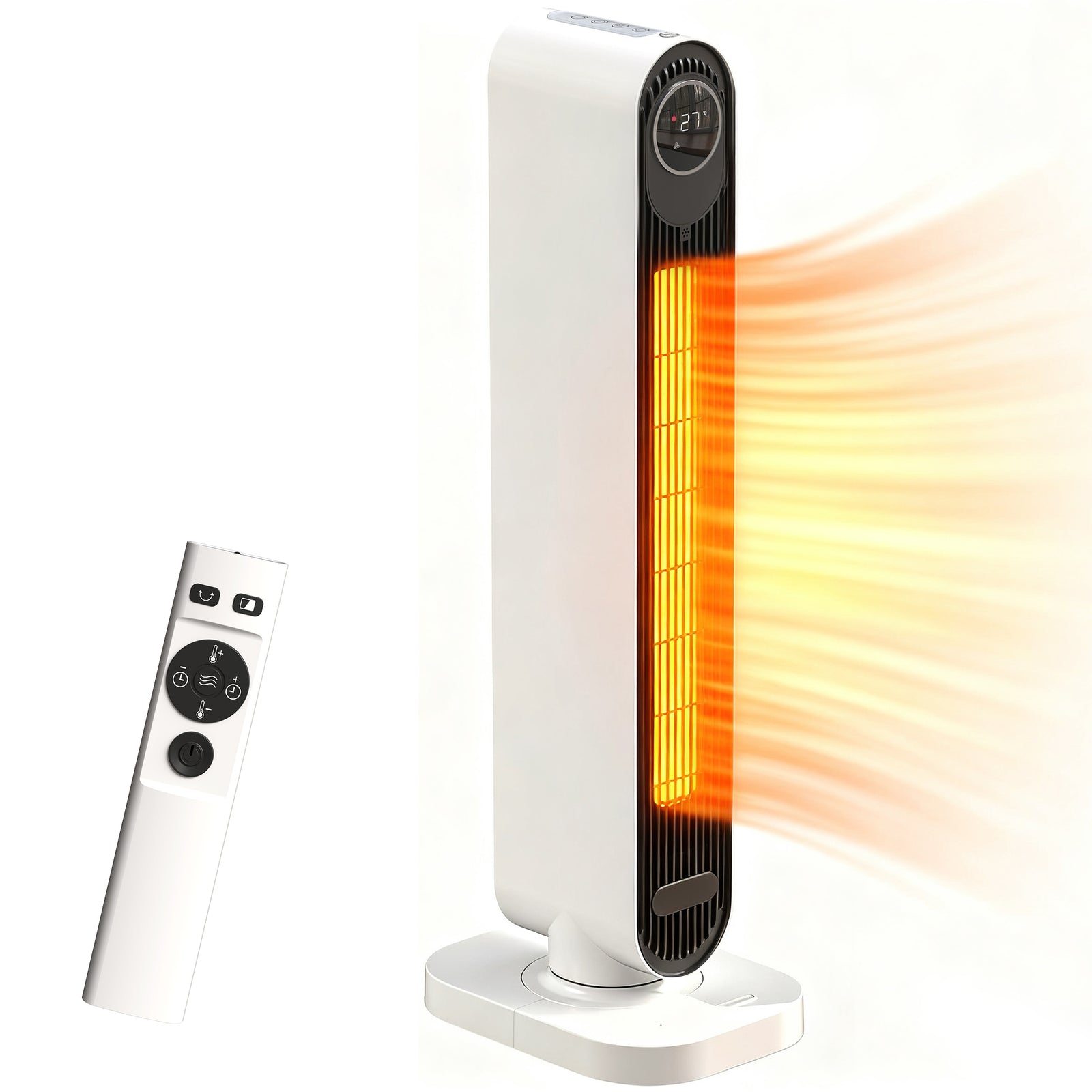 Ceramic Electric Heater, 2000w Fan Space Heater | White