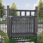 90/120cm Wx120cm H Outdoor Wooden Garden Gate Fence Door | 120cm | Grey