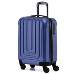 55x40x20cm Lightweight Luggage Overhead Cabin Hard Shell Cabin Suitcase 60+ Airlines Approved - Carry On Case - 4 Wheels | Cabin | Navy Blue