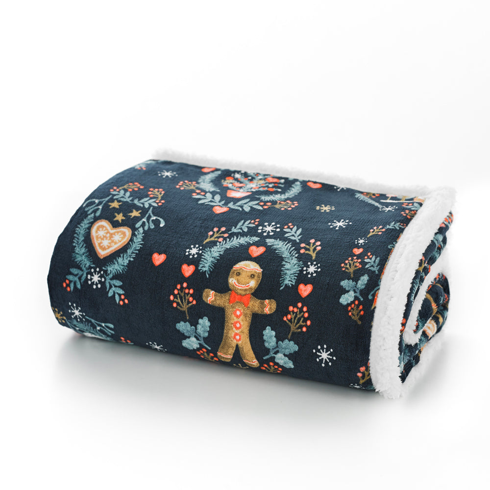 Candy Man Printed Sherpa Soft Throw