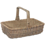 Wicker Rectangular Garden Trugs | Medium | Brown