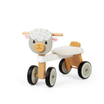 Wooden Ride On Sheep, Sturdy Handlebars And Fluffy Seat