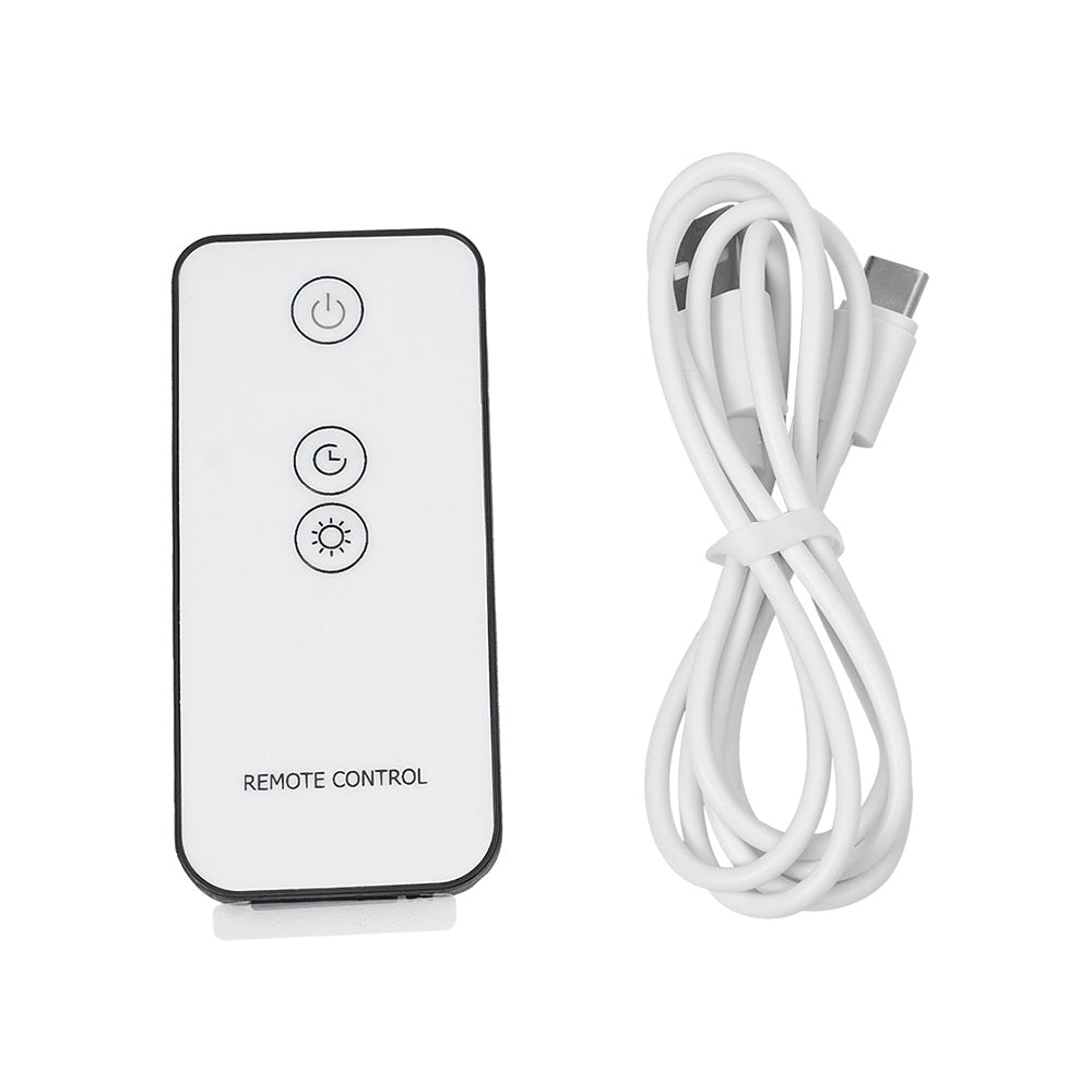 Ultrasonic Essential Oil Diffuser With Remote Control, 7 Led Lights, Flame Effect, Timer & Auto Shut-off