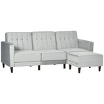 Upholstered Sofa Bed Reversible Sectional Sofa Set Velvet