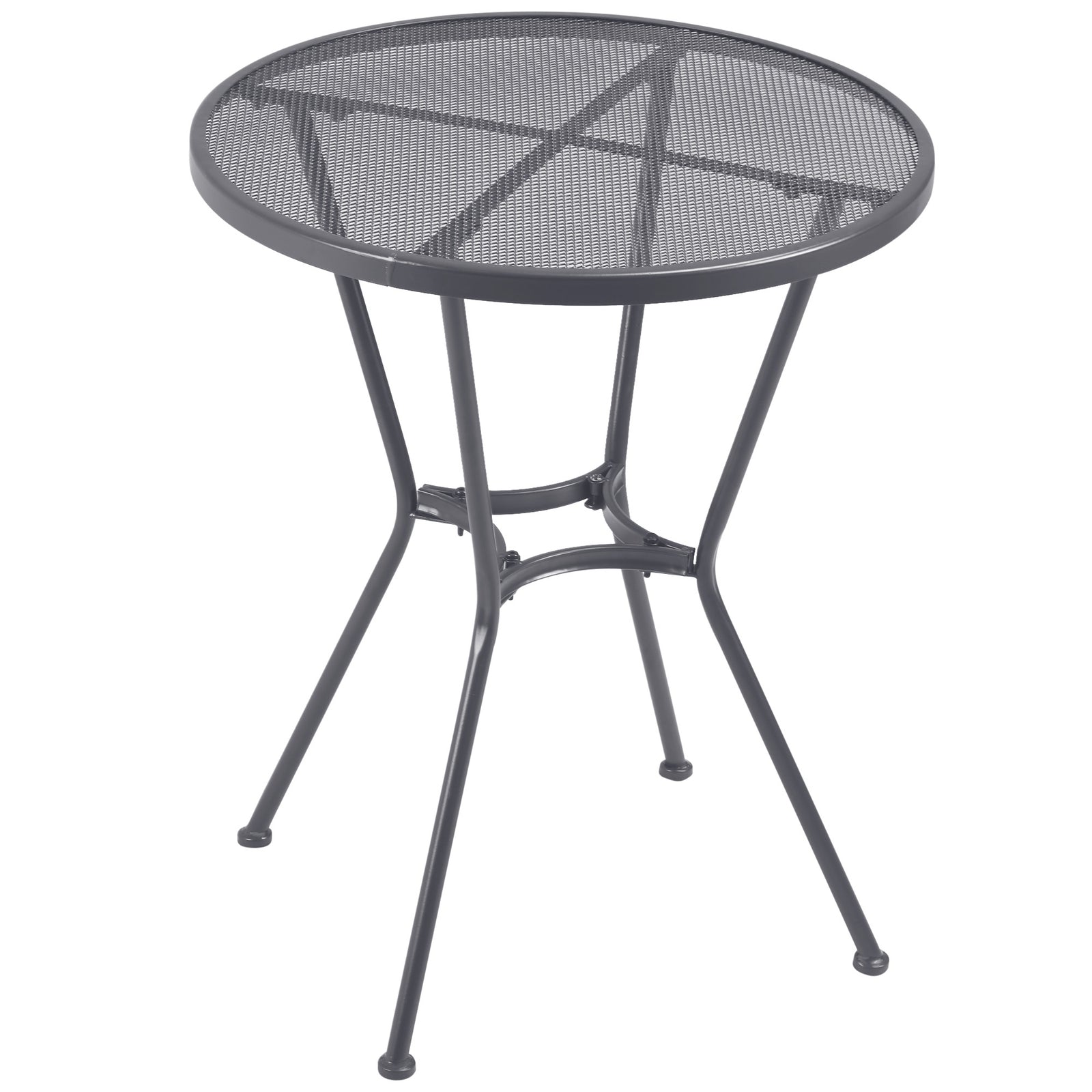60cm Round Outdoor Bistro Table, Metal Wire Top