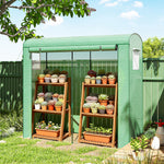 Mini Greenhouse, Portable Indoor Outdoor Green House With Pe Cover | Green