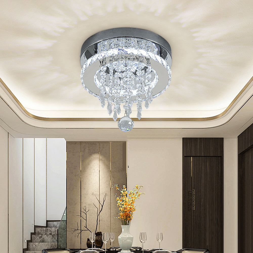 Modern Crystal Ceiling Light With Droplets