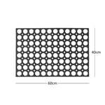 Rubber Ring Entrance Doormat | 40 x 60cm | Black