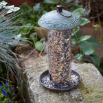 Secret Garden Antique Leaf Seed Feeder | Green