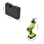 Breeins 21v Cordless Reciprocating Saw Green With 2 Batteries & Case
