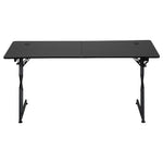 120cm/140cm W Gaming Desk With Mouse Pad, Cup Holder & Headphone Hook Sturdy Computer Table | Small | Black