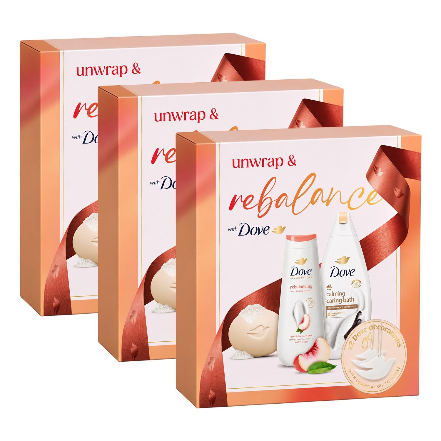 DOVE Restore & Rebalance Gift Set, 3 Full-size Products