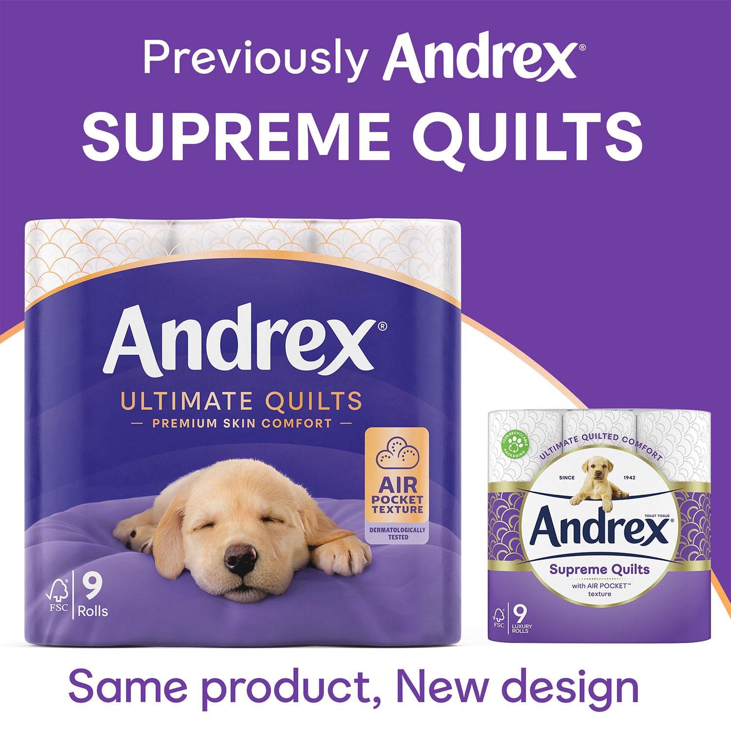 Toilet Rolls X72 Supreme Quilts Fragrance-free 3 Ply Toilet Paper, 3Pk | Set-of-3