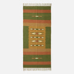 Lundi Kilim  Cotton & Jute Rug | 180cm x 90cm | Green