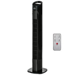 Led Tower Fan With Oscillation 3 Speed 3 Mode | One Size | Black