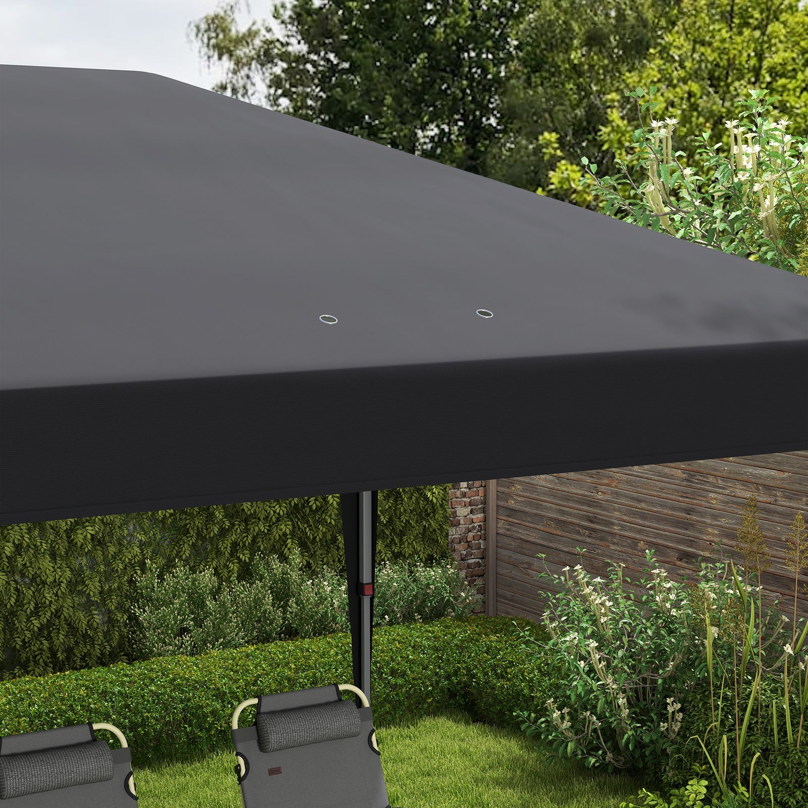 3 X 6 M Pop Up Gazebo Patio Party Event Heavy Duty Canopy | Black