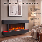 Breeins 52inch Wall Mounted Electric Fireplace With Remote Control