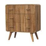 Solid Mango Wood T-bar Ridged Chest