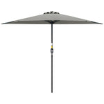 2.7m Garden Half Parasol, Outdoor Umbrella