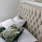 Wilson Fabric Ottoman Bed | Double | Beige