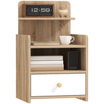 Bedside Table With Drawer For Bedroom, Living Room