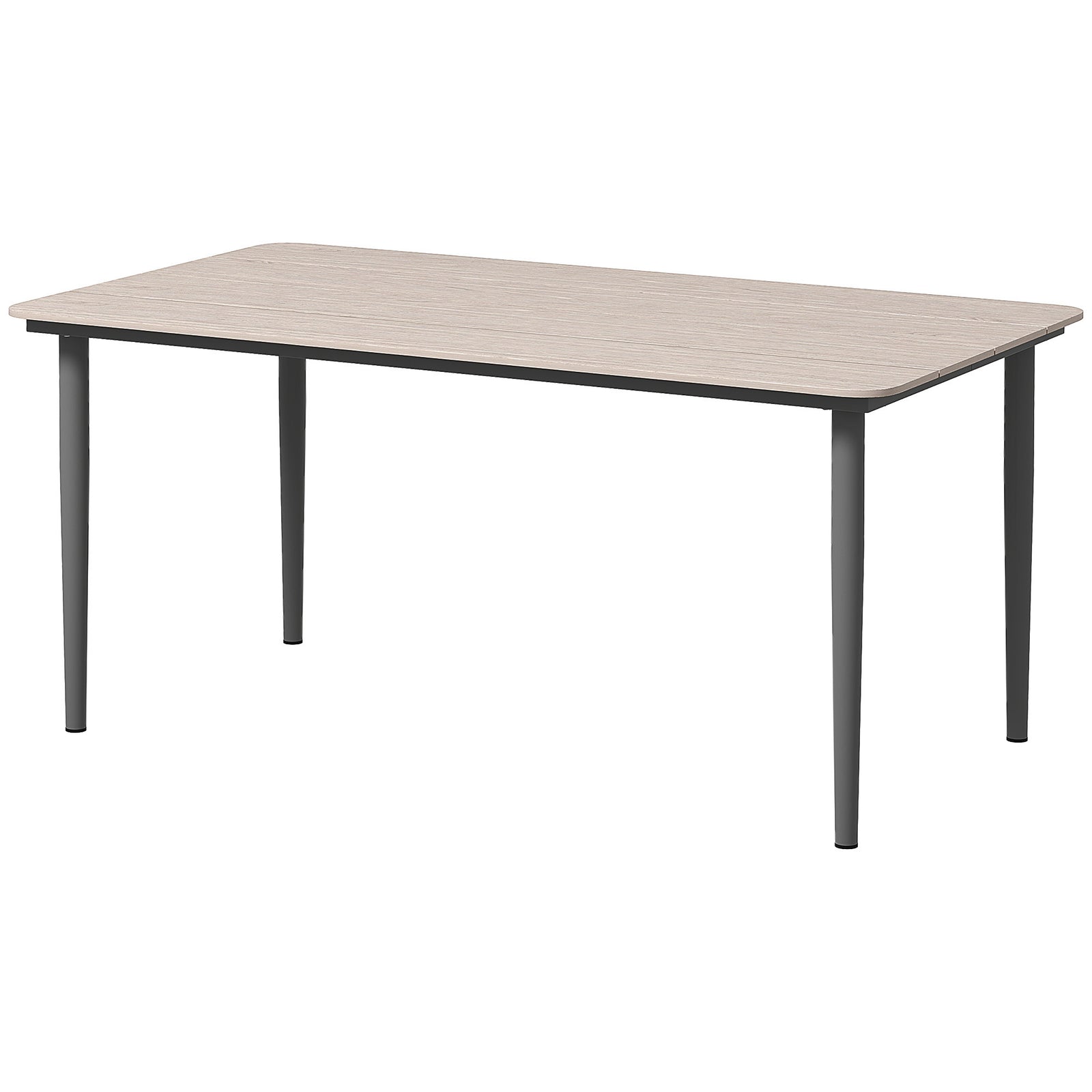 Garden Table W/ Rust Resistant Metal | Light Grey