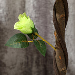 90cm Artificial Rose Tree Fake Decorative Plant | Set of 2 | Green