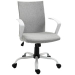 Linen Swivel Office Chair Task | Dove Gray