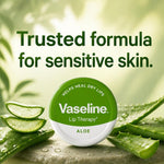 Vaseline Lip Therapy Petroleum Jelly, Aloe Vera 20gm Hydrating Lip Balm