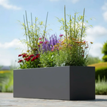 Zinc Galvanised Trough Planter | 70cm x 24cm x 24cm | Grey
