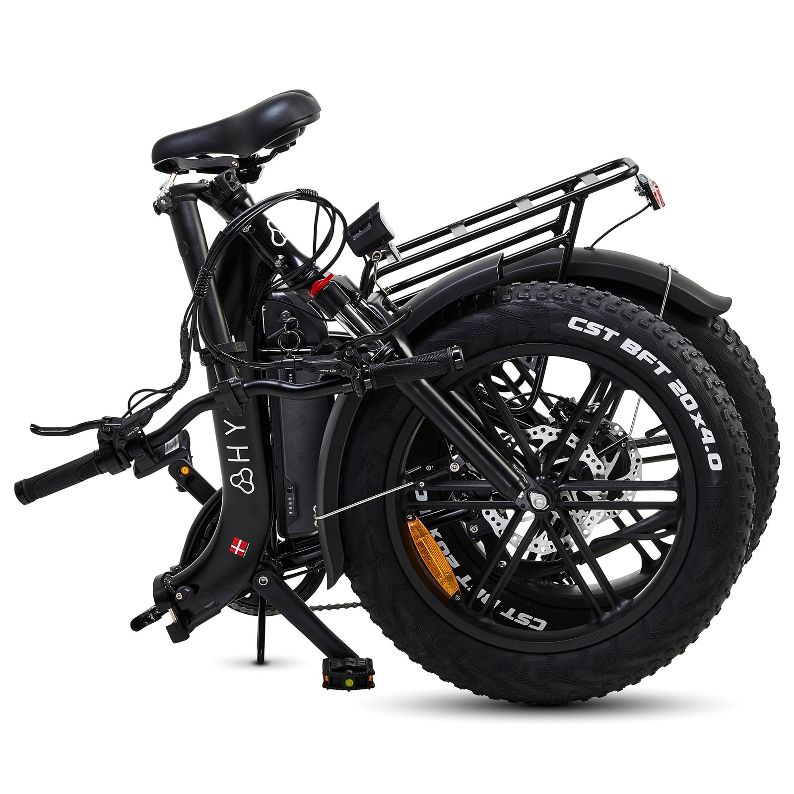 Vester Step 2025 Folding Bike - Fat Tyre E-bike | Black