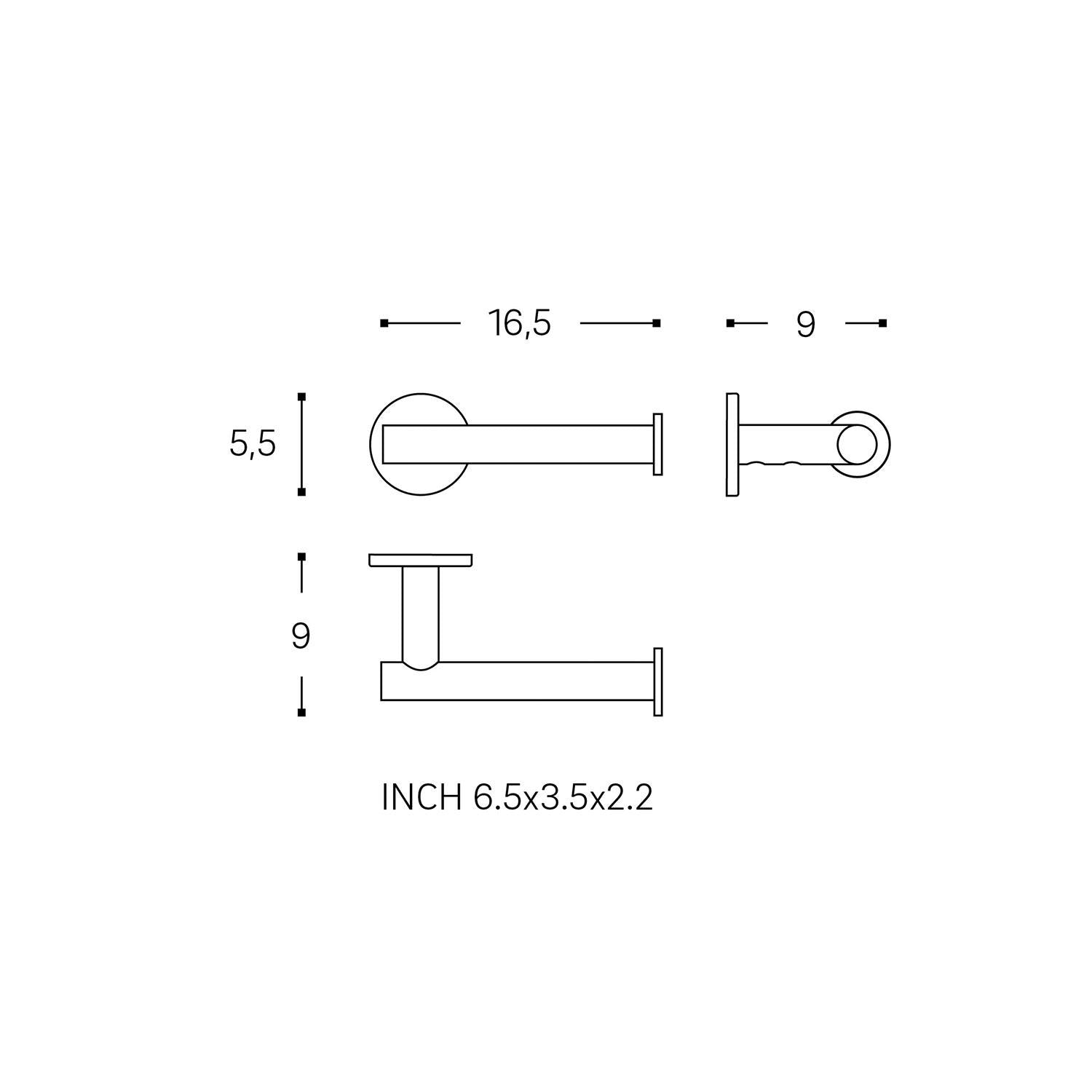 Paper Holder Without Cover Matt White Architect Sp