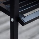 Garden Arbor Arch Metal Bench Loveseat